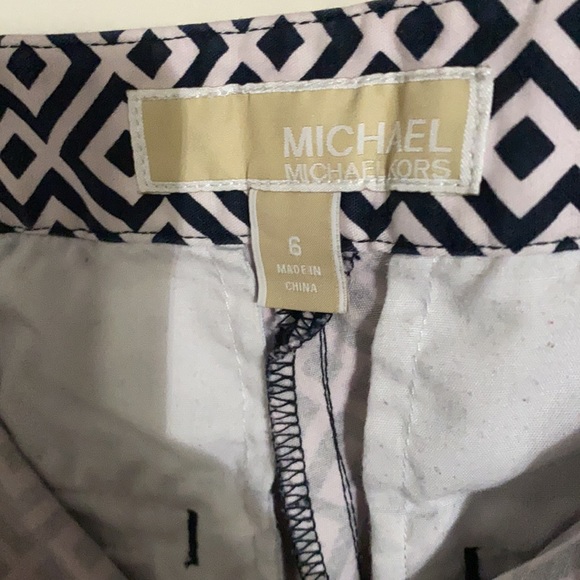 Michael Kors black & white Design Capri Pants S - Picture 3 of 6